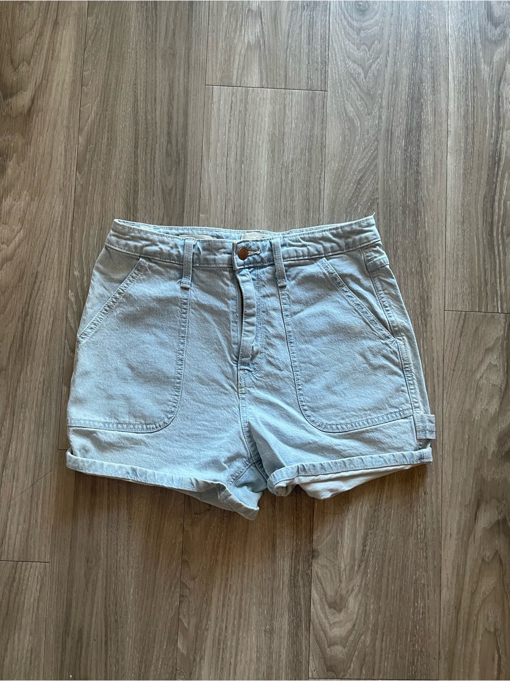 Universal Thread Light Blue Denim High-Rise Shorts